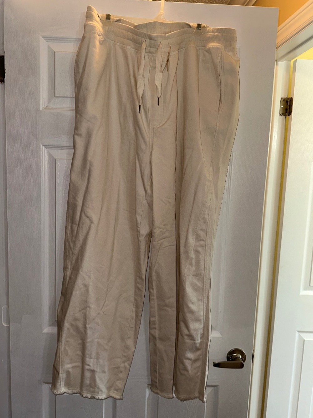NWT Aerie White Wide Leg Lounge Pants XXL Regular Drawstring Comfortable